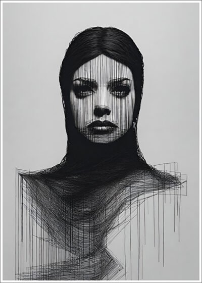 Plakat Ponura kobieta