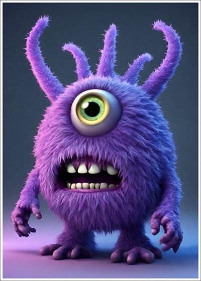 Plakat Potwór z jednym okiem