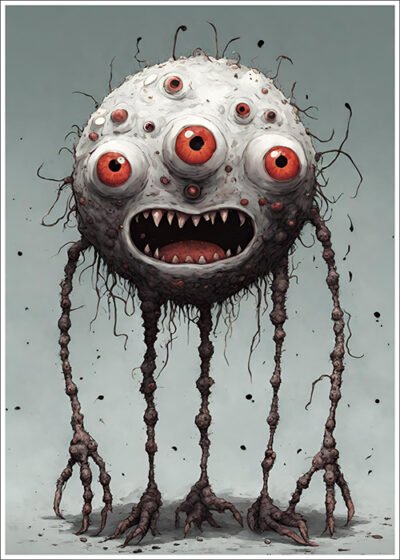 Plakat Potwór z trojgiem oczu