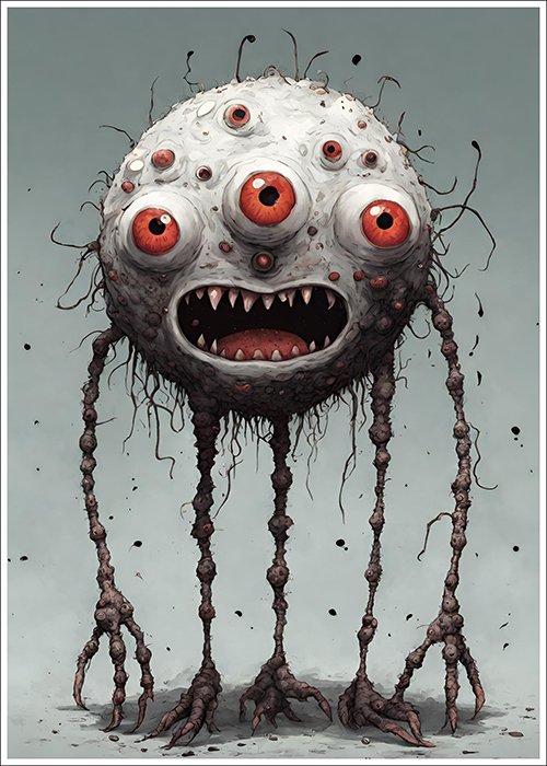 Plakat Potwór z trojgiem oczu