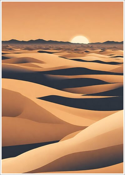 Plakat Pustynna przestrzeń