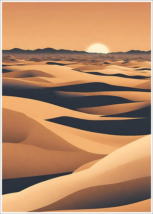 Plakat Pustynna przestrzeń