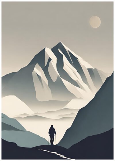 Plakat Samotny wędrowiec