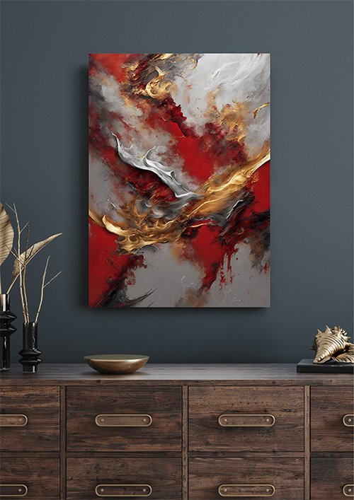 Plakat Soczyste farby Kompozycja