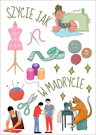 Plakat Szycie jak w Madrycie