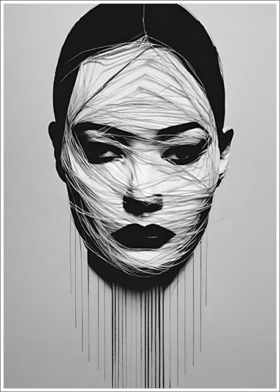 Plakat Twarz z nici