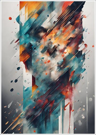 Plakat Wielobarwny rozbłysk