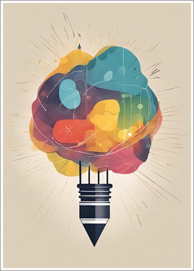 Plakat Żarówka z pomysłami