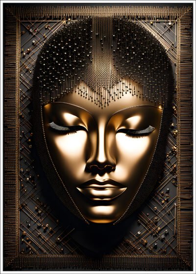 Plakat Złota tajemnicza maska