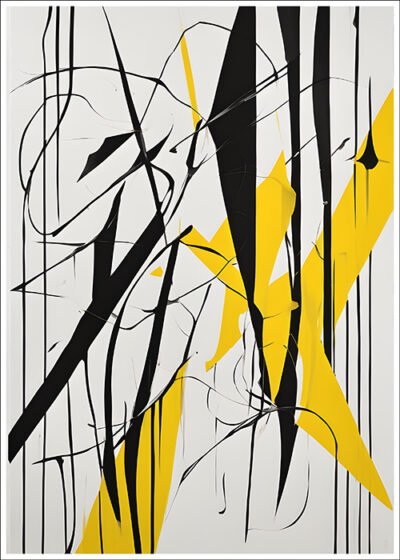 Plakat Żółć i czerń