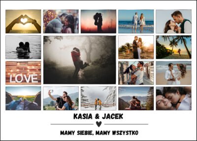 Kolaż fotograficzny Mamy siebie, mamy wszystko