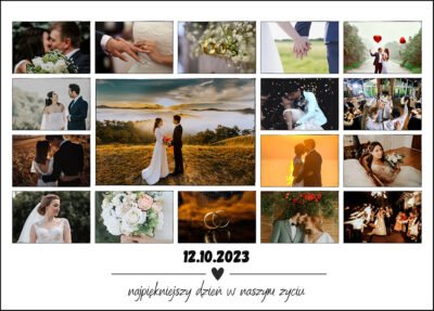 kolaż ślubny