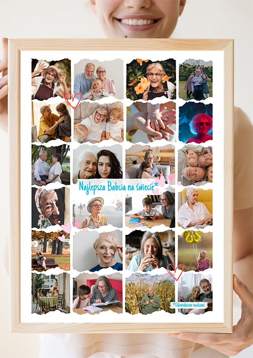 Kolaż Zdjęć dla Babci kompozycja