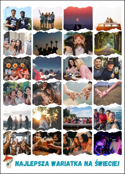 Kolaż zdjęć dla Koleżanki - Najlepsza wariatka na świecie!