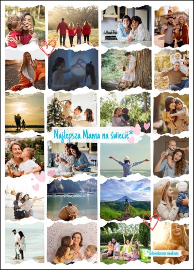 Kolaż zdjęć dla mamy