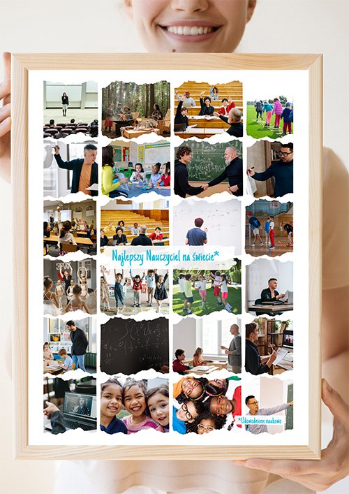 Kolaż zdjęć dla Nauczyciela kompozycja