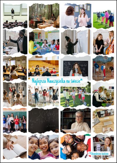 Kolaż zdjęć dla Nauczycielki