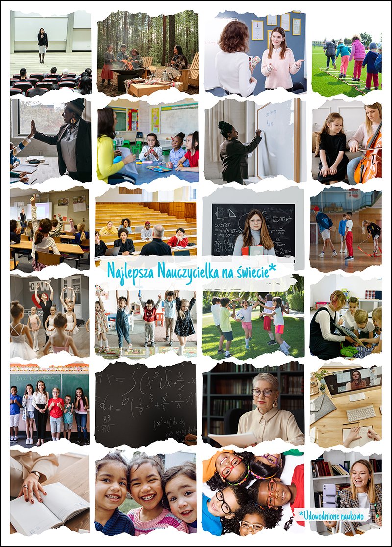 Kolaż zdjęć dla Nauczycielki