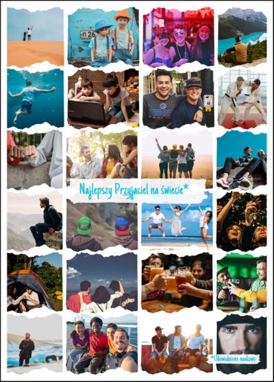 Kolaż ze zdjęć dla Przyjaciela