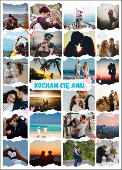 Kolaż zdjęć dla Ukochanej - Kocham Cię