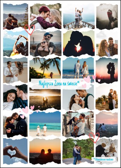 Kolaż zdjęć dla żony