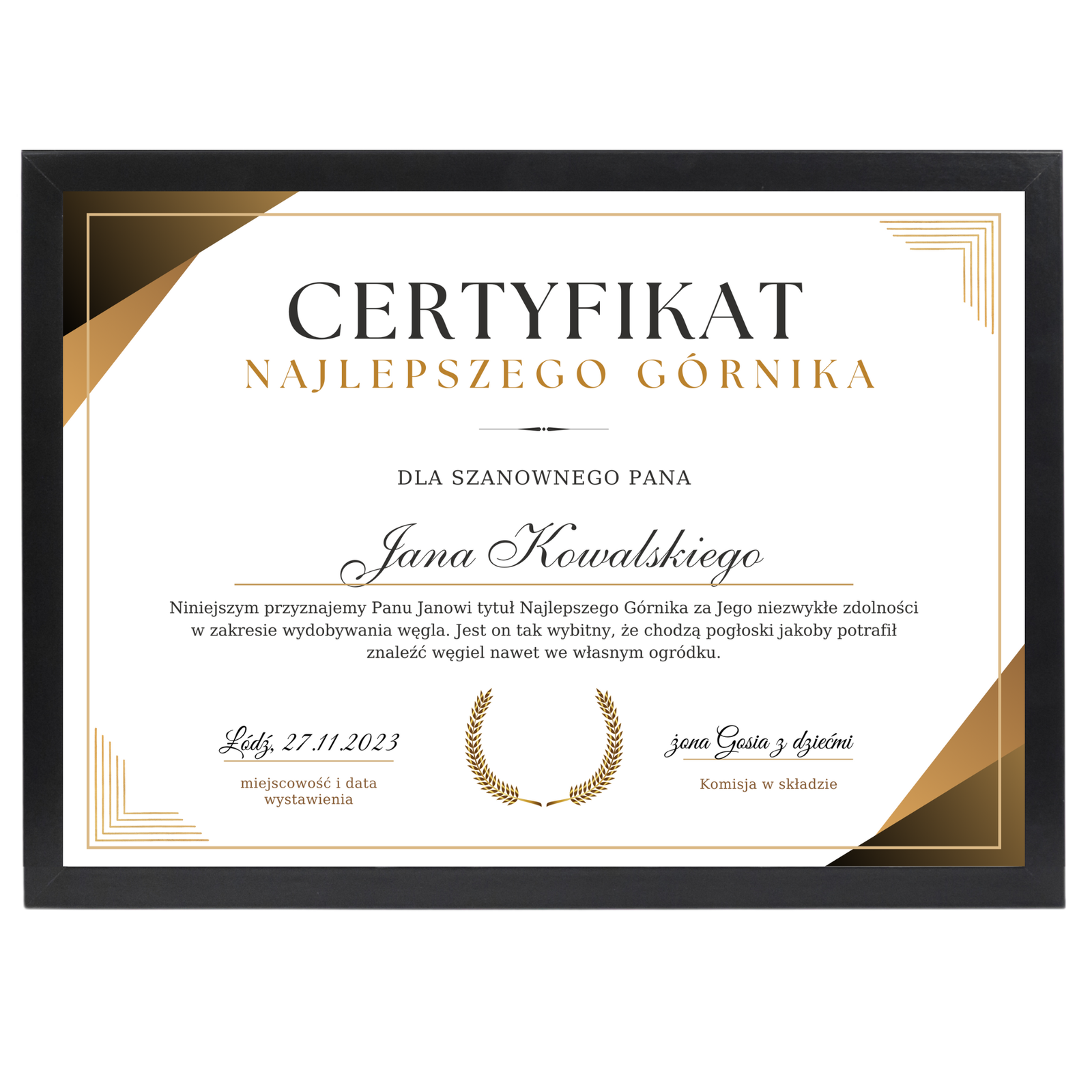 Certyfikat dla Górnika