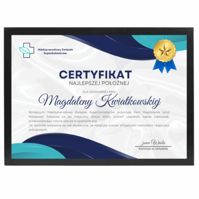 Certyfikat dla Położnej