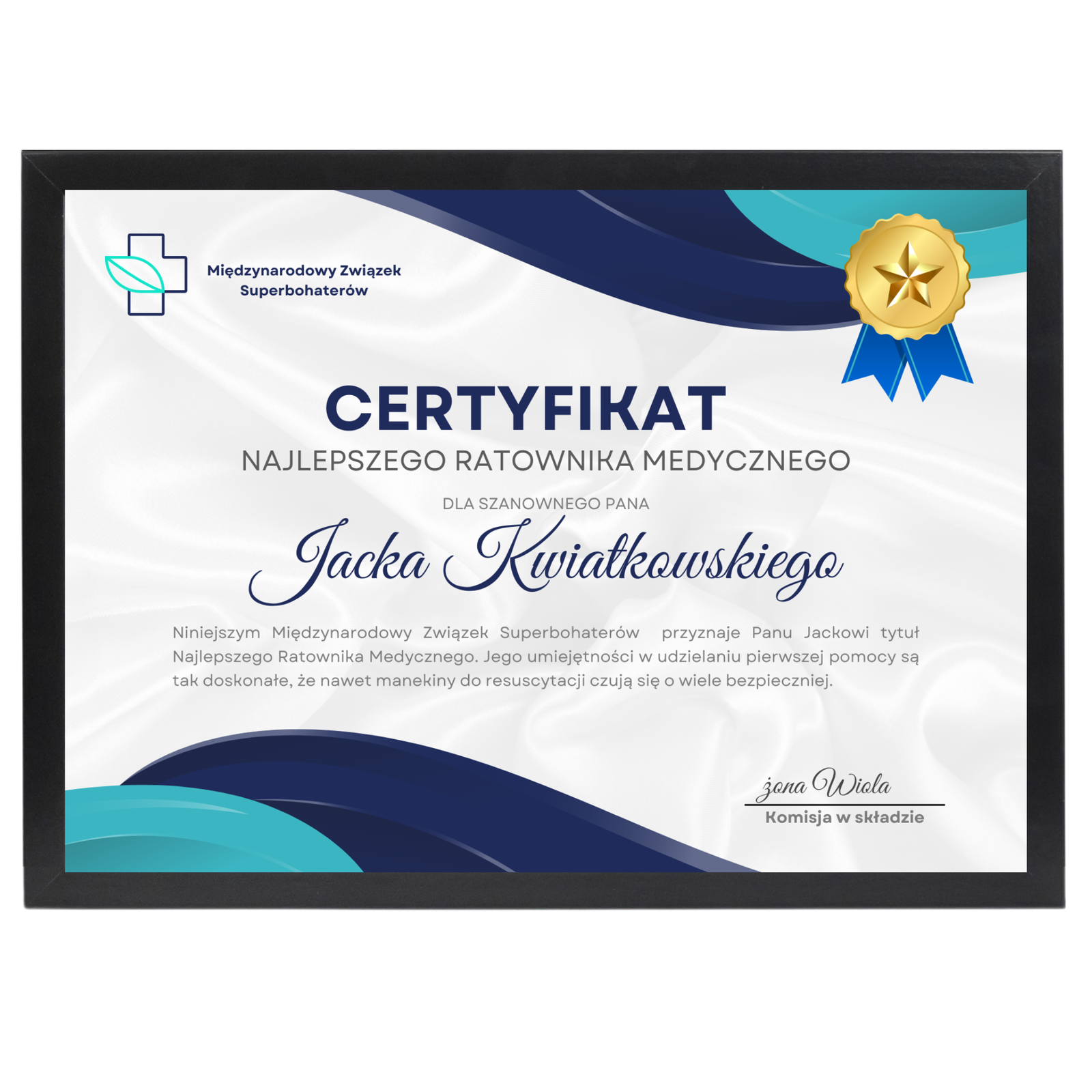 Certyfikat dla Ratownika Medycznego