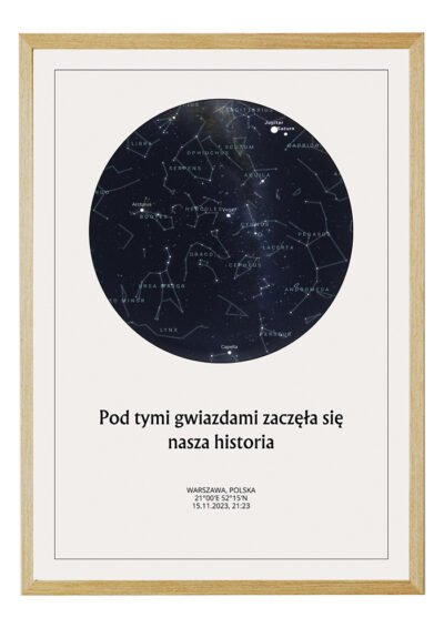 Mapa Nieba Gwiazd Personalizowana