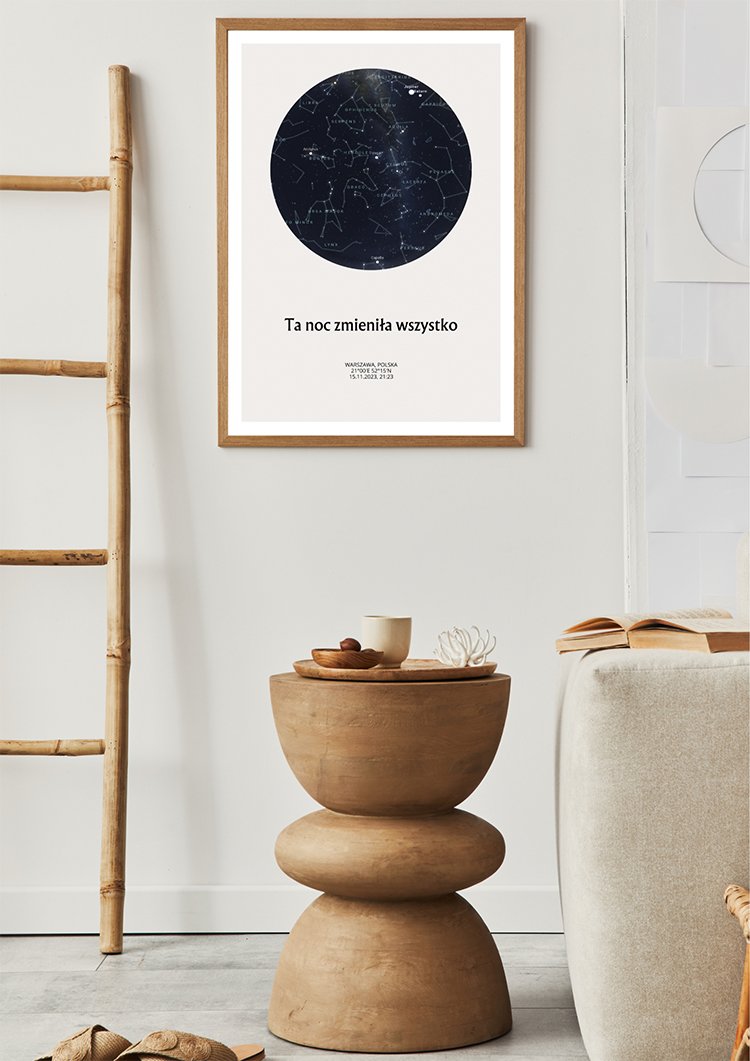 Mapa Nieba Personalizowany Prezent Kompozycja