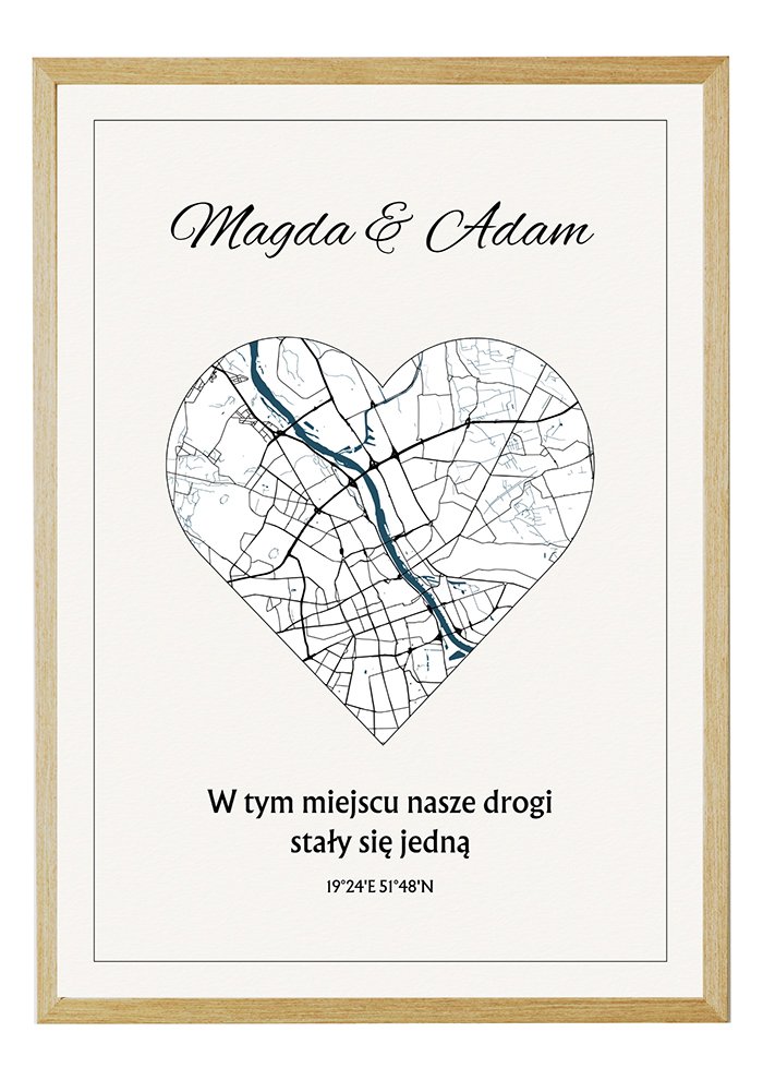 Mapa Prezent dla Ukochanej / Ukochanego