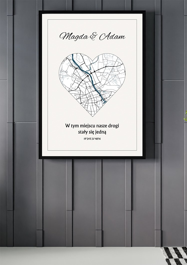 Mapa Prezent dla Ukochanej / Ukochanego kompozycja2