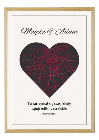 Mapa Serce na Prezent