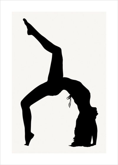 Plakat Gimnastyczka minimalistycznie