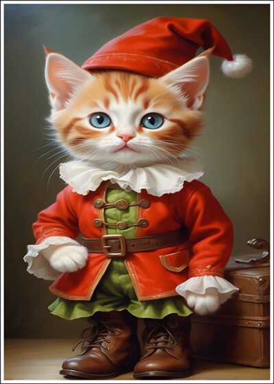 Plakat Kotek w butach