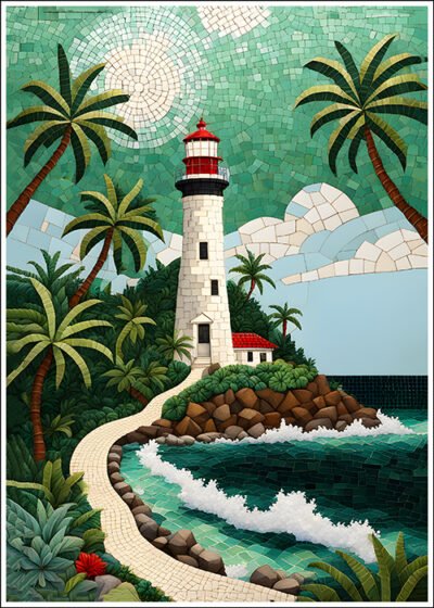 Plakat Latarnia mozaika