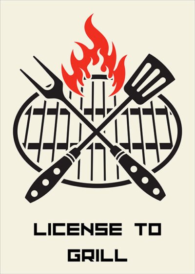 Plakat License to grill