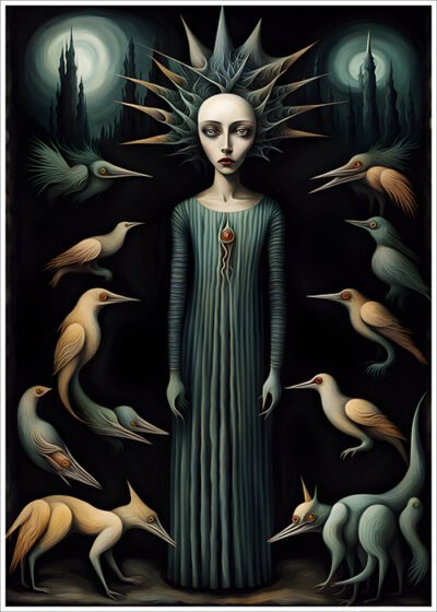 Plakat Mroczny surrealizm w stylu Carrington 2