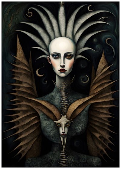 Plakat Mroczny surrealizm w stylu Carrington 5