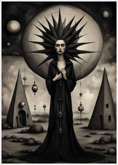 Plakat Mroczny surrealizm w stylu Carrington 6