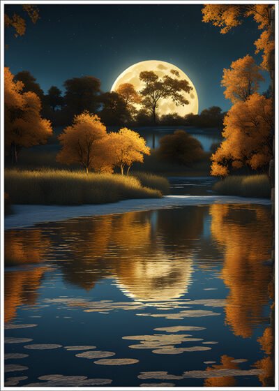 Plakat Odbicie w jeziorze