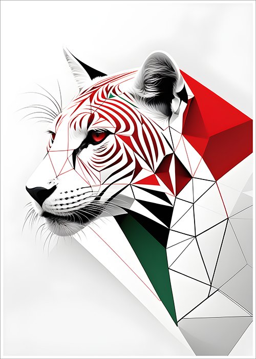 Plakat Tygrys Artystycznie