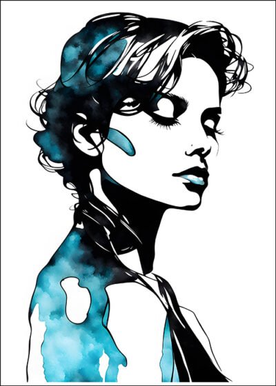 Plakat Zmysłowa Kobieta Rysunek 6