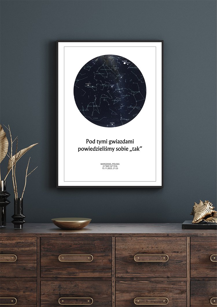 Spersonalizowana Mapa Nieba Kompozycja3