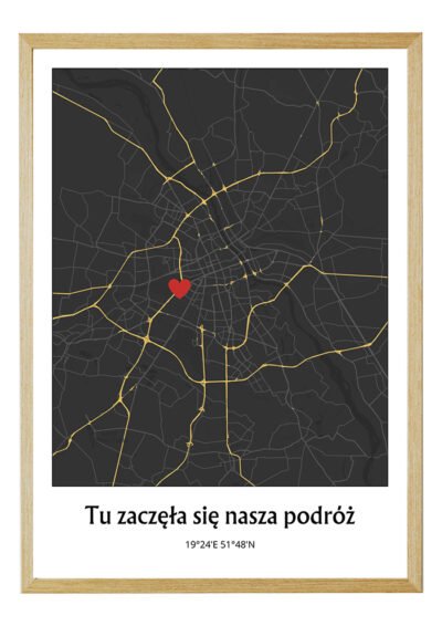 Elegancka Mapa Personalizowana