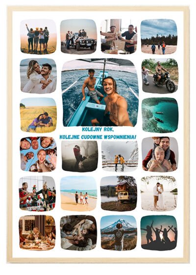 Kolaż zdjęć na urodziny