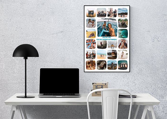 Kolaż zdjęć na urodziny Kompozycja