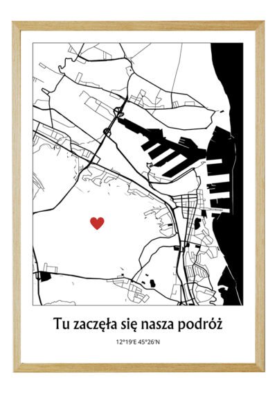 Mapa Romantyczna z Waszym Miejscem