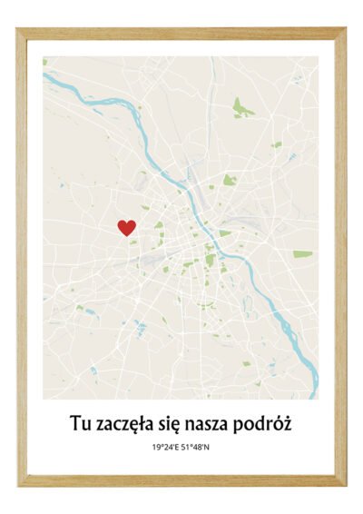 Mapa Tu zaczęła się nasza podróż