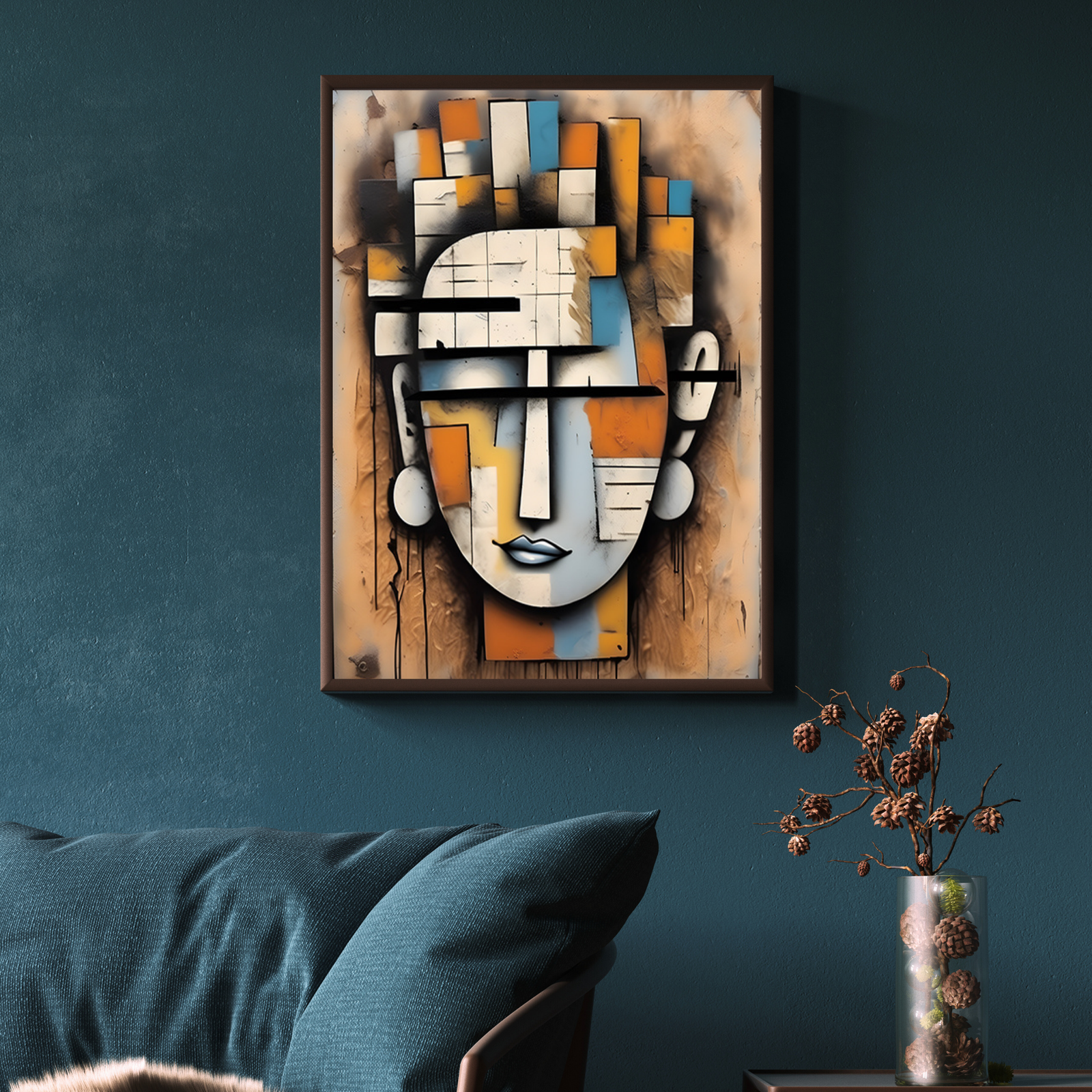 Plakat Egipska maska kompozycja5